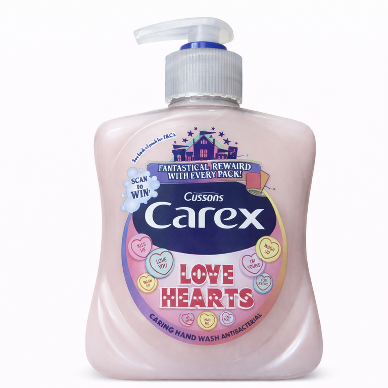 Carex Fun Edition Love Hearts Caring Antibacterial Hand Wash 250 ml